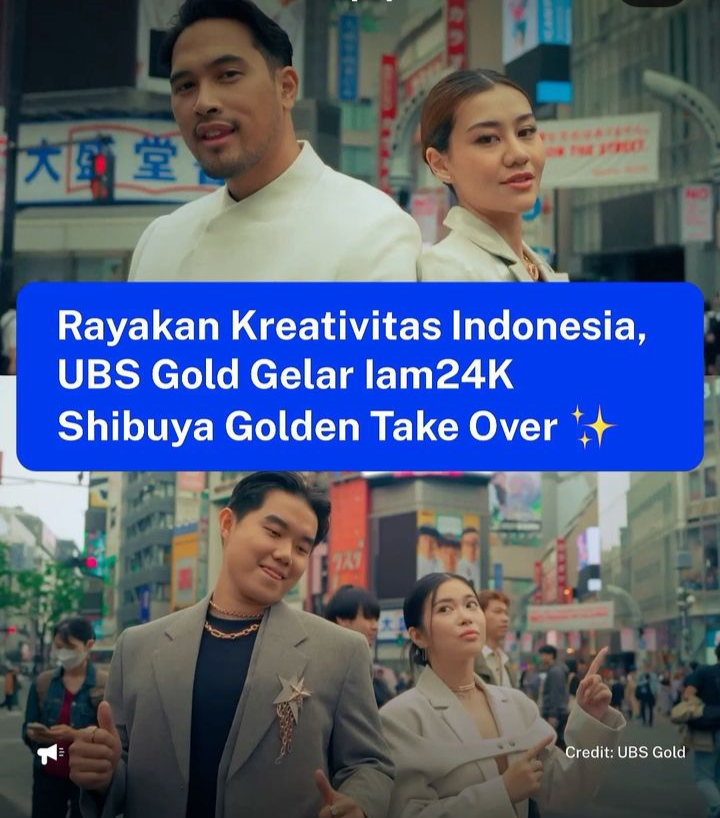 Rayakan Kreativitas Indonesia, UBS Gold Gelar Iam24K Shibuya Golden Take Over