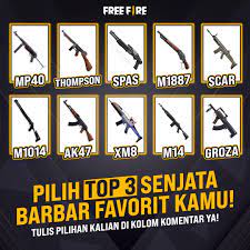 Rekomendasi 7 Senjata Terbaik Game Free Fire, Newbie Wajib Tahu!