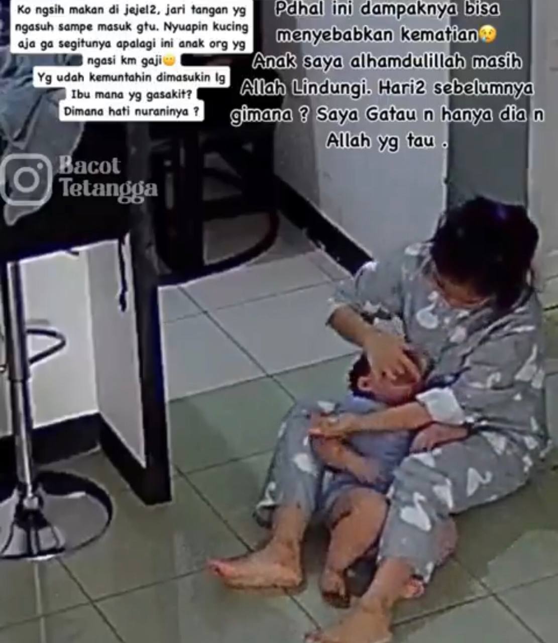 Viral! Seorang Ibu Bagikan Video CCTV Penganiayaan Keji Anaknya yang Dilakukan Pengasuhnya