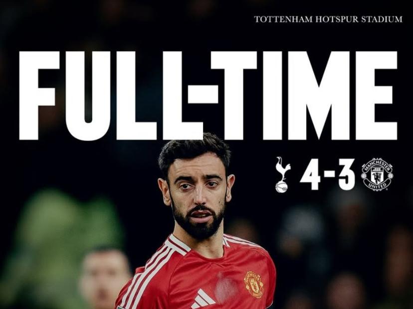 Hasil Tottenham vs Manchester United 4-3: Drama 7 Gol, MU Tersingkir dari Carabao Cup 2024-25