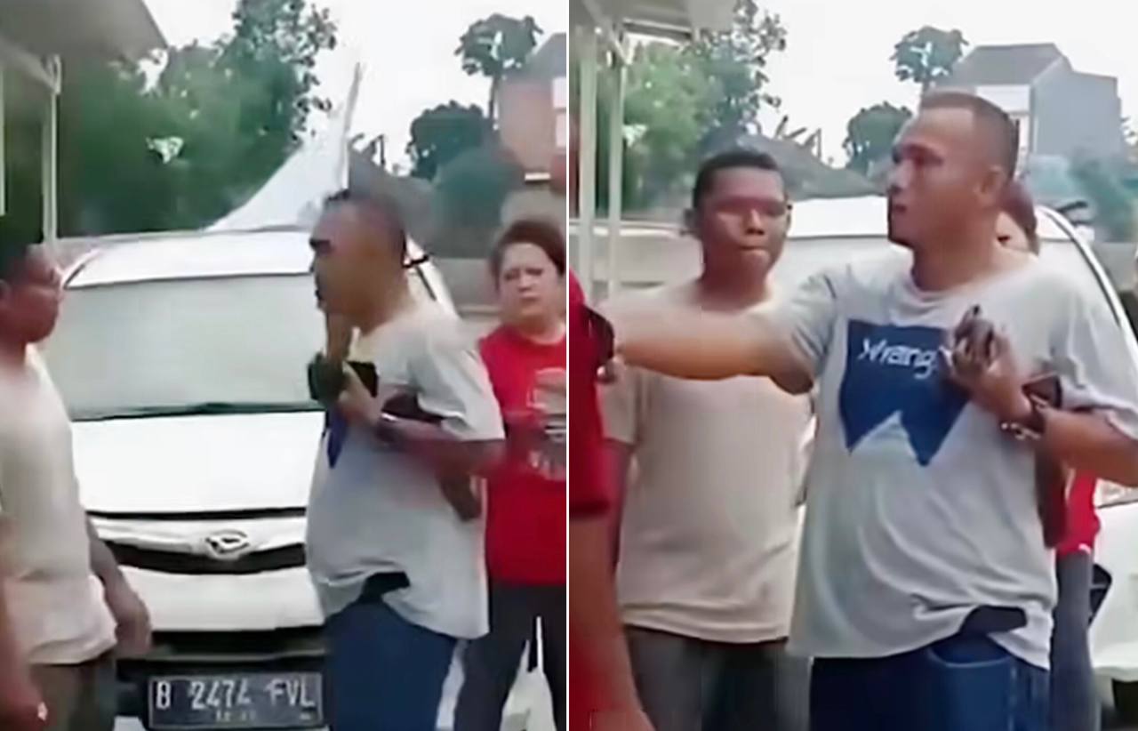 Viral! Seorang Preman Ancam Warga Bogor dengan Golok, Netizen: Primitif