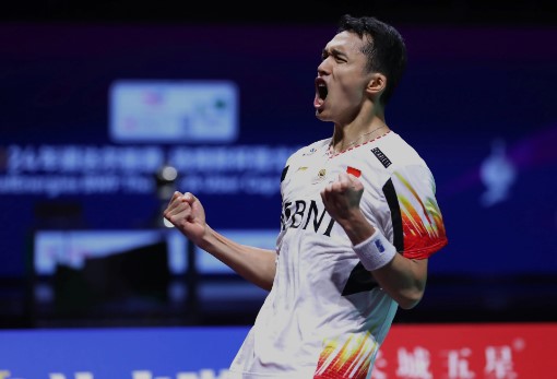 Jonatan Christie Dongkrak Peringkat Tertinggi Kariernya Setelah Tak Terkalahkan di Piala Thomas 2024