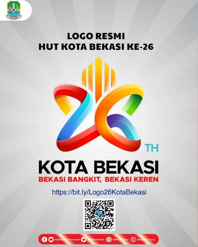 Kota Bekasi Rilis Logo HUT ke-26