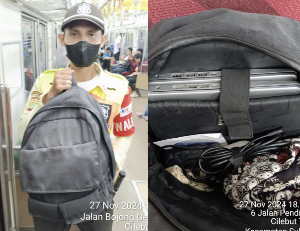 Tas Berisi 2 Laptop Tertinggal di KRL, Penumpang Puji Layanan Gercep Petugas 