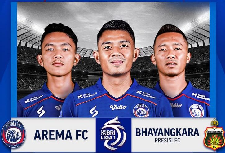 BRI Liga 1 2023-2024: Arema FC vs Bhayangkara FC 6 Maret 2024, H2H Serta Susunan Pemain