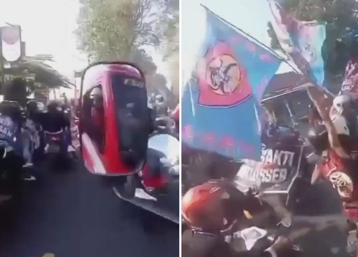 Ngeselin dan Bikin Marah, Konvoi Pesilat di Sragen Hambat Mobil Damkar Padahal Sudah Diklaksonin