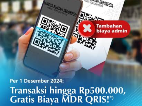 Transaksi QRIS Bebas MDR dan PPN Untuk Pelaku Usaha Mikro