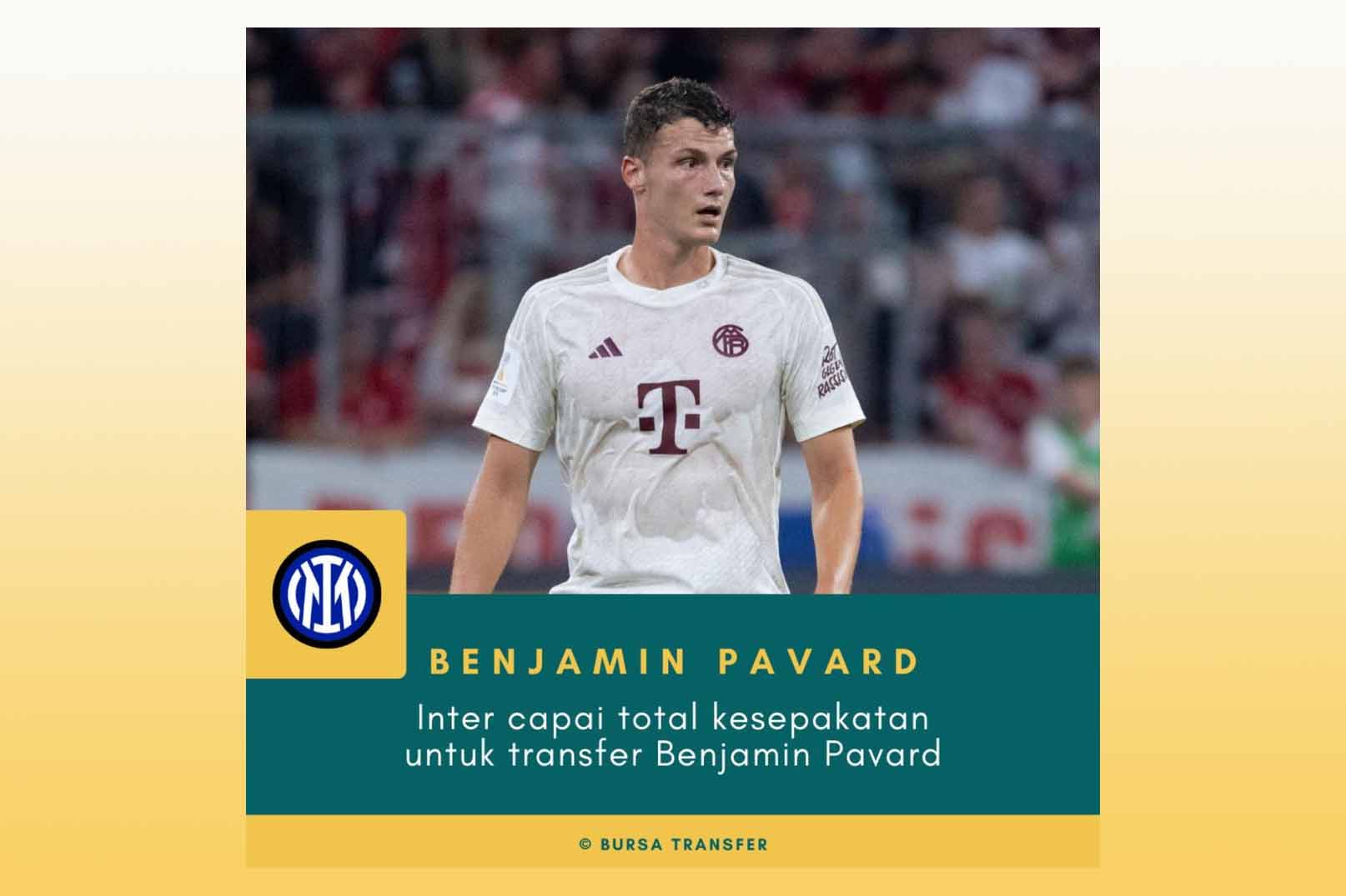 Benjamin Pavard Resmi Gabung Inter Milan