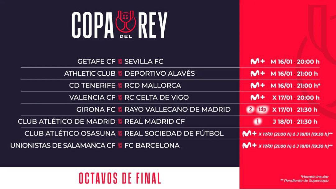 Copa del Rey 2023-24: Hasil Drawing Babak 16 Besar, Ada Atletico Madrid vs Real Madrid