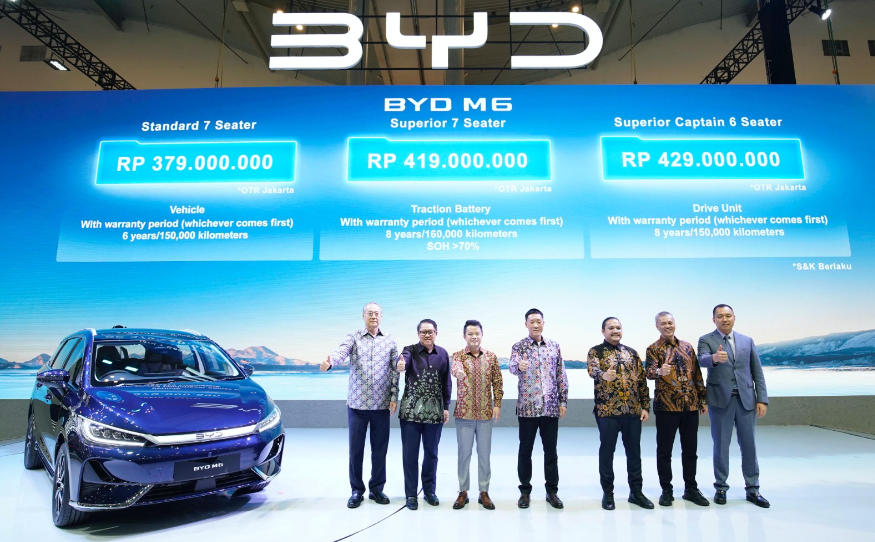 Intip Skema Kredit BYD M6, MPEV Pertama di Indonesia yang Meluncur di GIIAS 2024