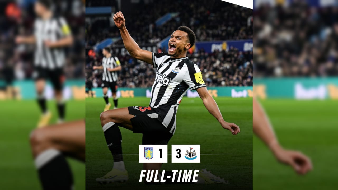 Hasil Liga Inggris: Diwarnai Gol Bunuh Diri, Newcastle Unggul di Markas Aston Villa 3-1