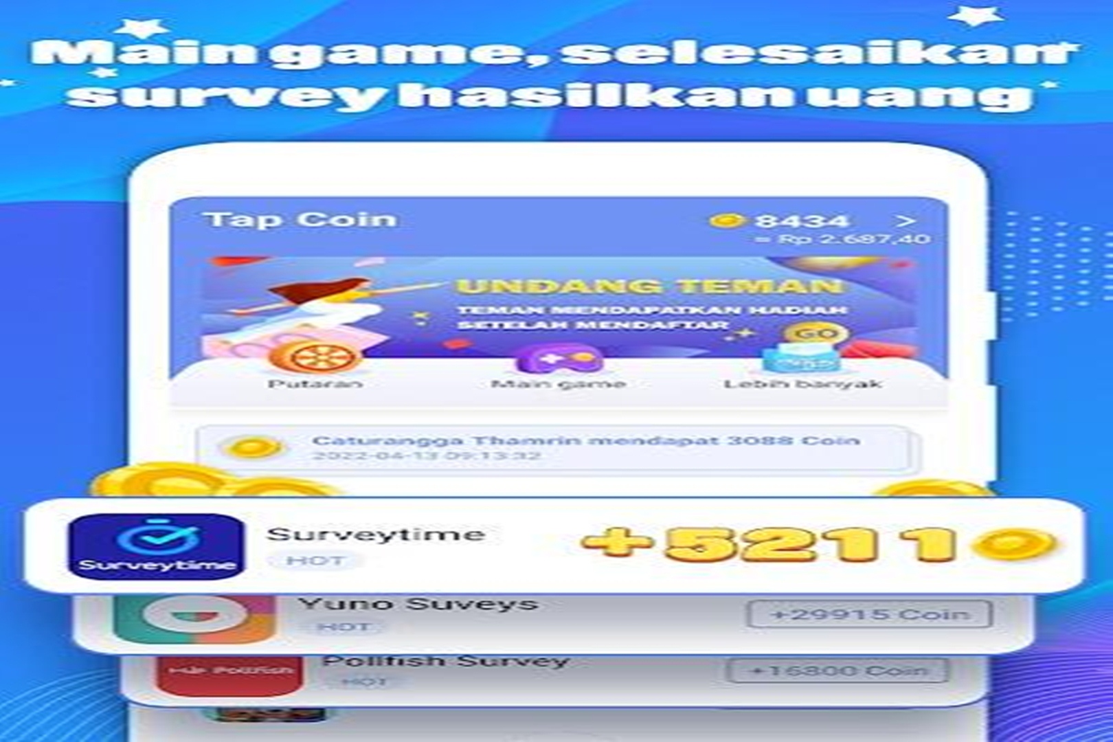 Aplikasi Penghasil Uang Rp.100 Ribu Perhari : Download Tab Coin APK ...