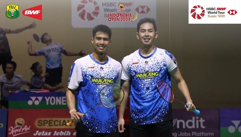 Sabar/Reza Jadi Wakil Pertama Indonesia yang Lolos ke Semifinal Indonesia Open 2024