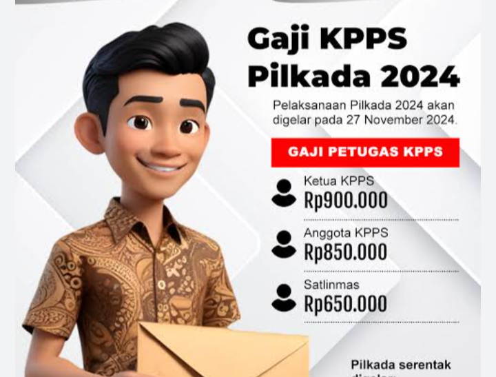 Intip Berapa Gaji Petugas Pilkada 2024, Besaran Tunjangan sesuai Resiko Loh!