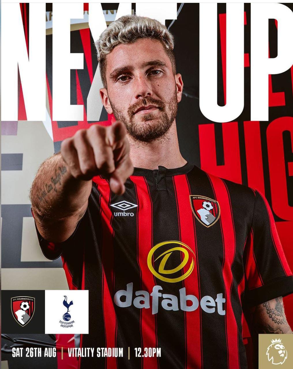 Prediksi Liga Inggris 2023/2024: Bournemouth vs Tottenham, Head To Head Dan Link Streaming