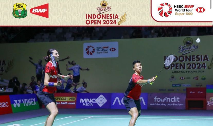 Hasil Indonesia Open 2024: Dejan/Gloria Lolos Dramatis ke 16 Besar Usai Singkirkan Wakil Taiwan