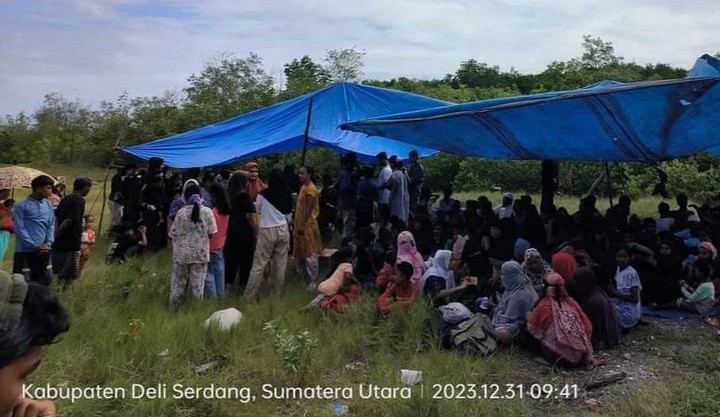 156 Pengungsi Rohingya Terdampar di Deli Serdang, Kapal Pengangkut Diduga Sengaja Dirusak