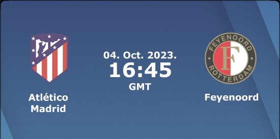 Jadwal Liga Champions Atletico Madrid Vs Feyenoord 4 Oktober 2023, Cek H2H dan Live Streaming