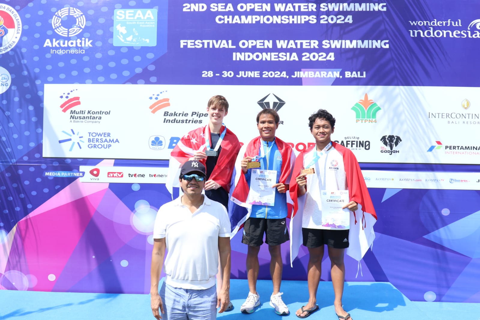 Hasil 2nd Southeast Asia Open Water Swimming Championship 2024, Indonesia Sabet 2 Emas