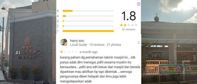 Masjid di Sukoharjo Dapat Rating 1,8 di Google Maps, Pengurus Masjid Tak Sopan dan Usir Jemaah