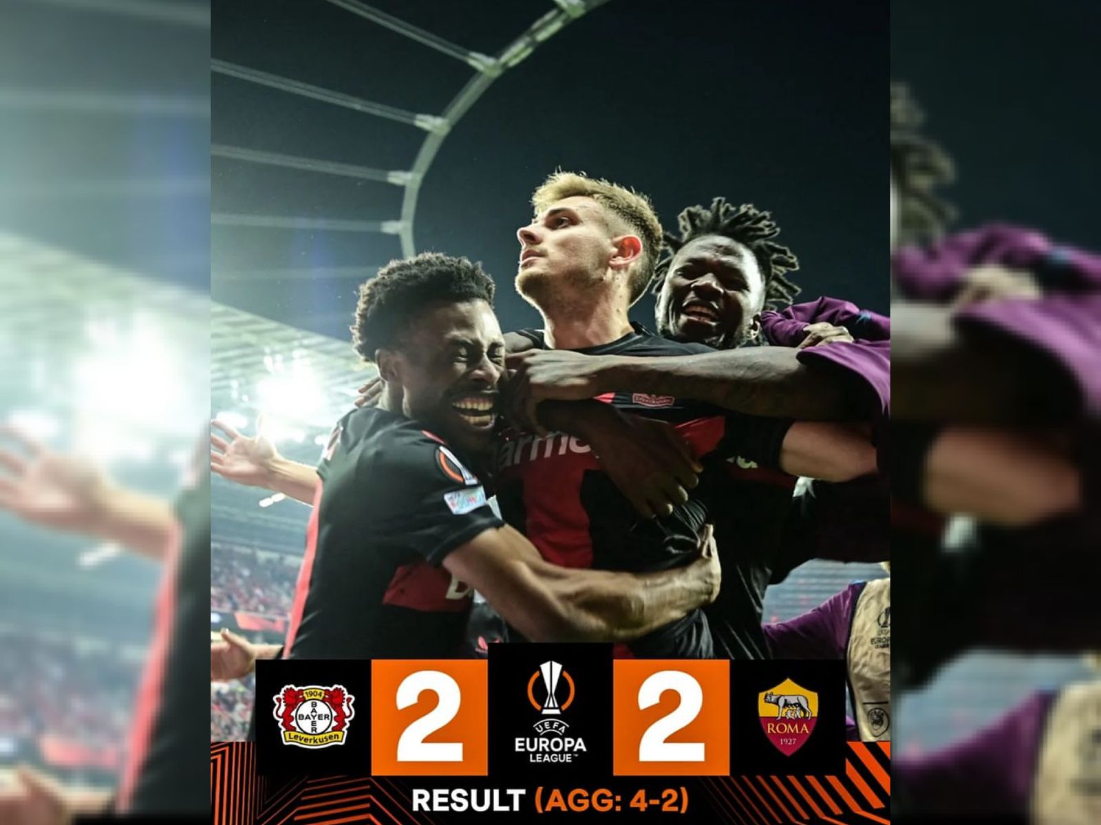 Hasil Liga Europa: Tak Terkalahkan 49 Laga, Bayer Leverkusen Tembus ke Final Menang Agregat 4-2 Atas AS Roma