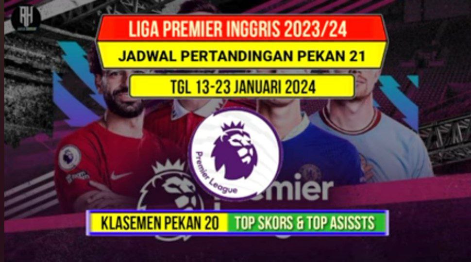 Jadwal Liga Premier Inggris 2023/2024 Persaingan Sengit dan Prediksi Menarik