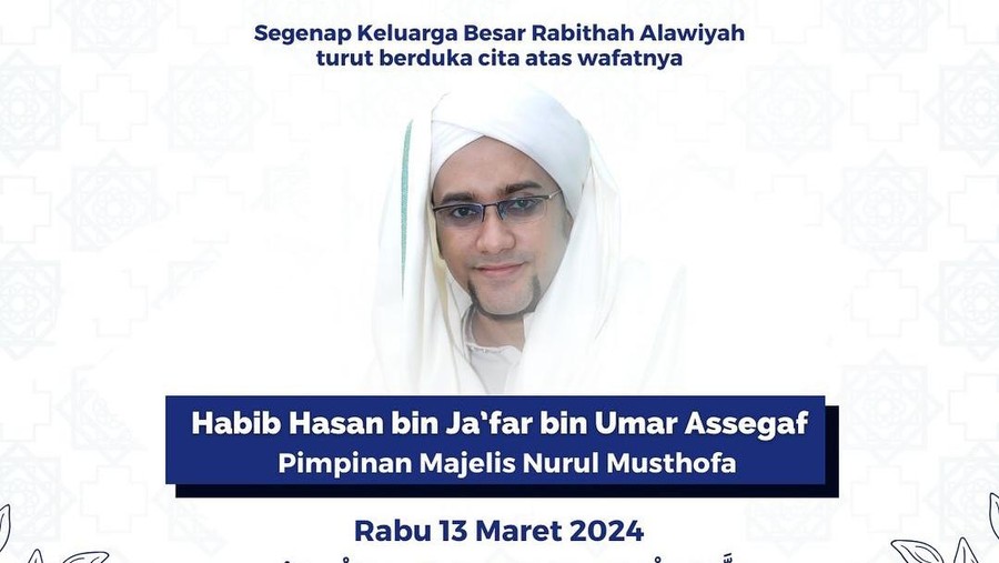 Meninggal Usai Shalat Duha, Ini Profil Habib Hasan bin Jafar Assegaf, Pemimpin Majelis Nurul Musthofa 