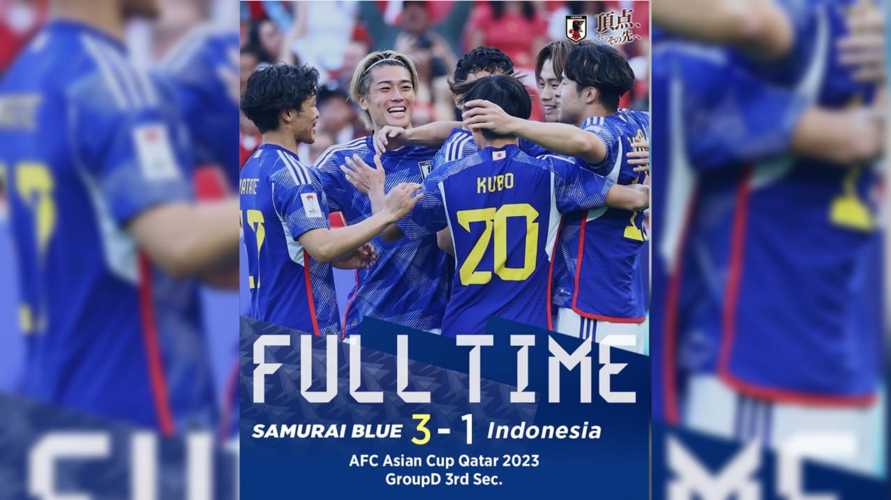 Hasil Piala Asia 2023: Timnas Indonesia Takluk 3-1 dari Jepang, Sandy Walsh Cetak Gol Tunggal