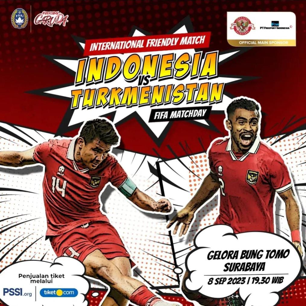 Prediksi Indonesia Vs Turkmenistan FIFA Matchday 8 September 2023, H2H Serta Link Nonton