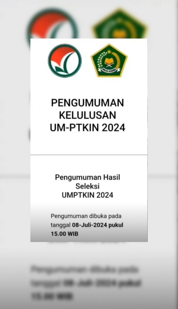 Pengumuman Hasil UM PTKIN 2024 Resmi Dibuka, Cek Linknya di Sini!