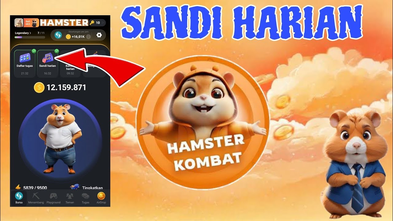 Daily Combo Hamster Kombat 18 September 2024, Klaim 1 Juta Koin dari Sandi Harian BINANCE