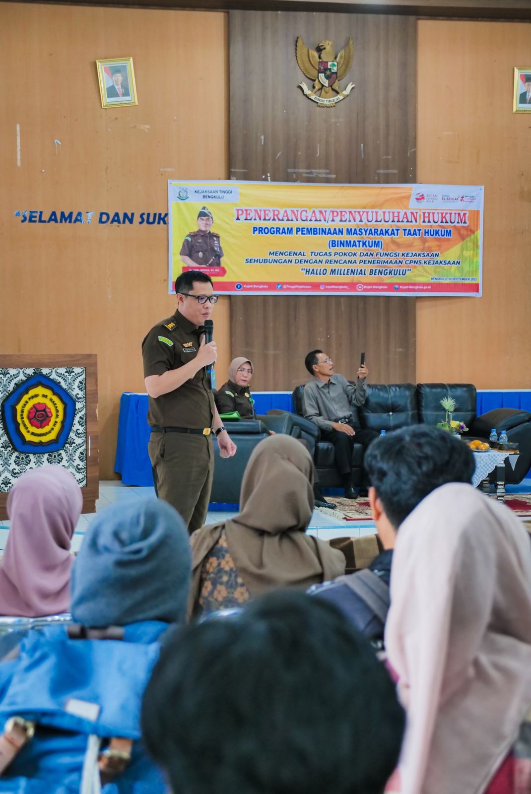 Kejati  Sampaikan Tugas dan Fungsi,  serta Sukses Kali Pertama Terapkan  Restorative Justice di Bengkulu