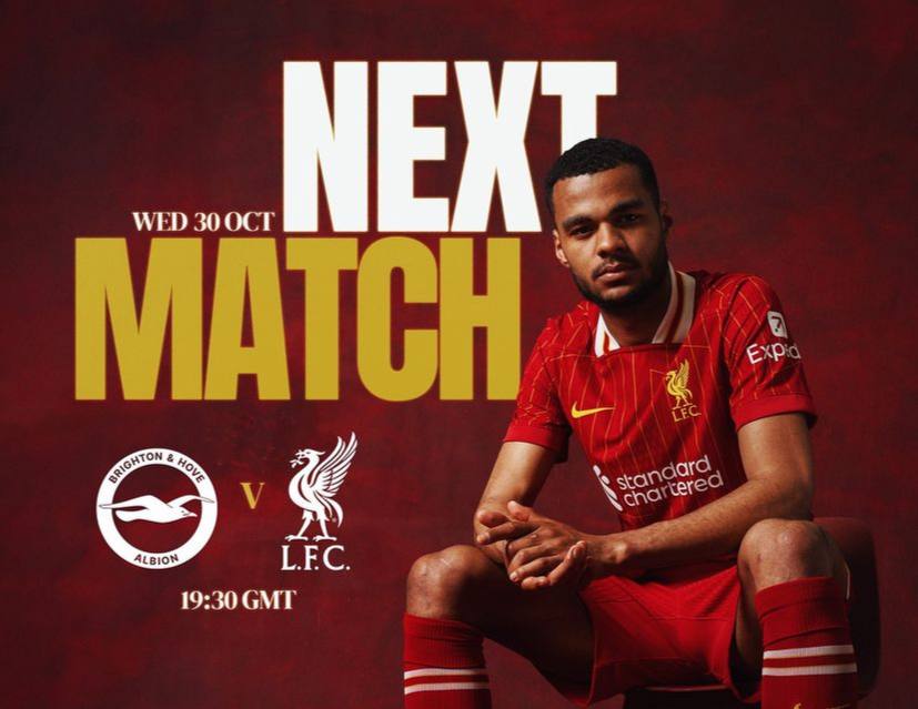 Link Nonton Brighton vs Liverpool di Carabao Cup 31 Oktober 2024, Adu Taktik Hurzeler dan Slot 