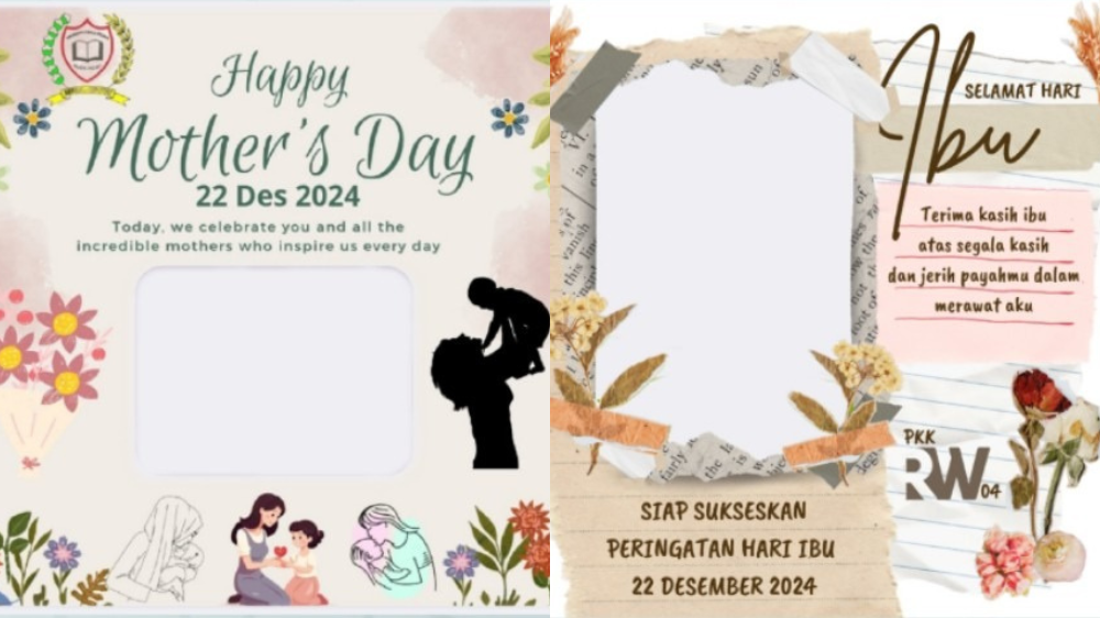 20 Link Twibbon Hari Ibu 2024, Bingkai Foto Cantik untuk Diunggah di Medsos pada 22 Desember 