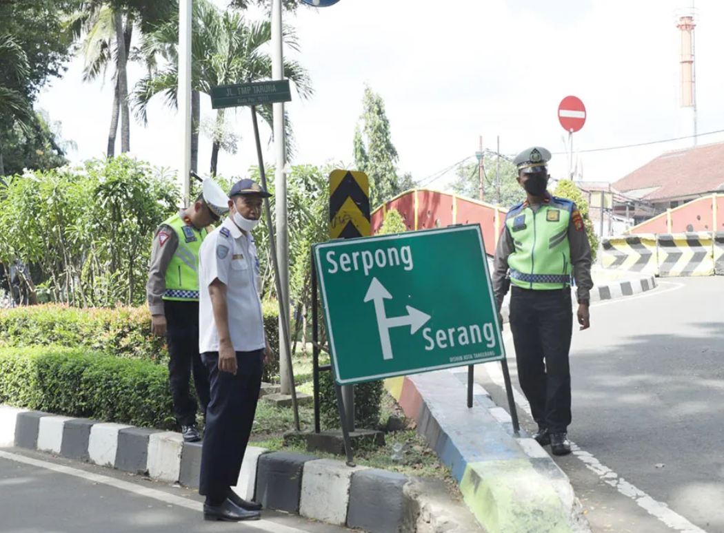 Pemkab Tangerang Pasang Rambu di 13 Jalur Alternatif Mudik Lebaran 2024