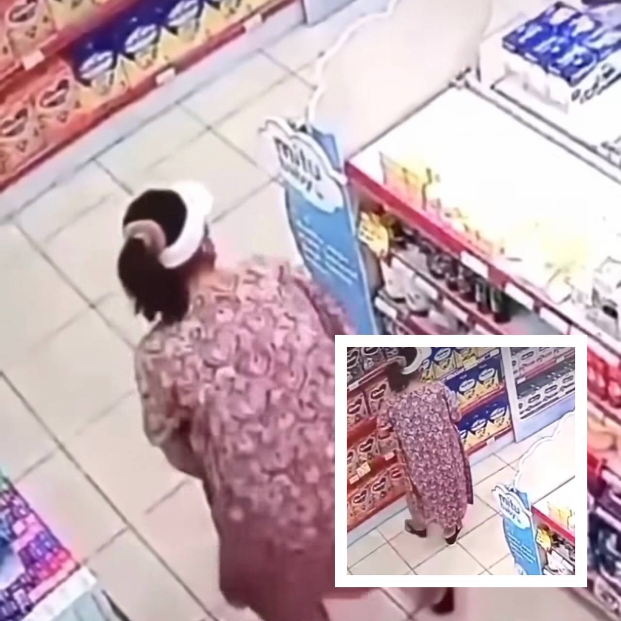 Viral! Emak-emak Terekam CCTV Mencuri Susu Formula di Minimarket