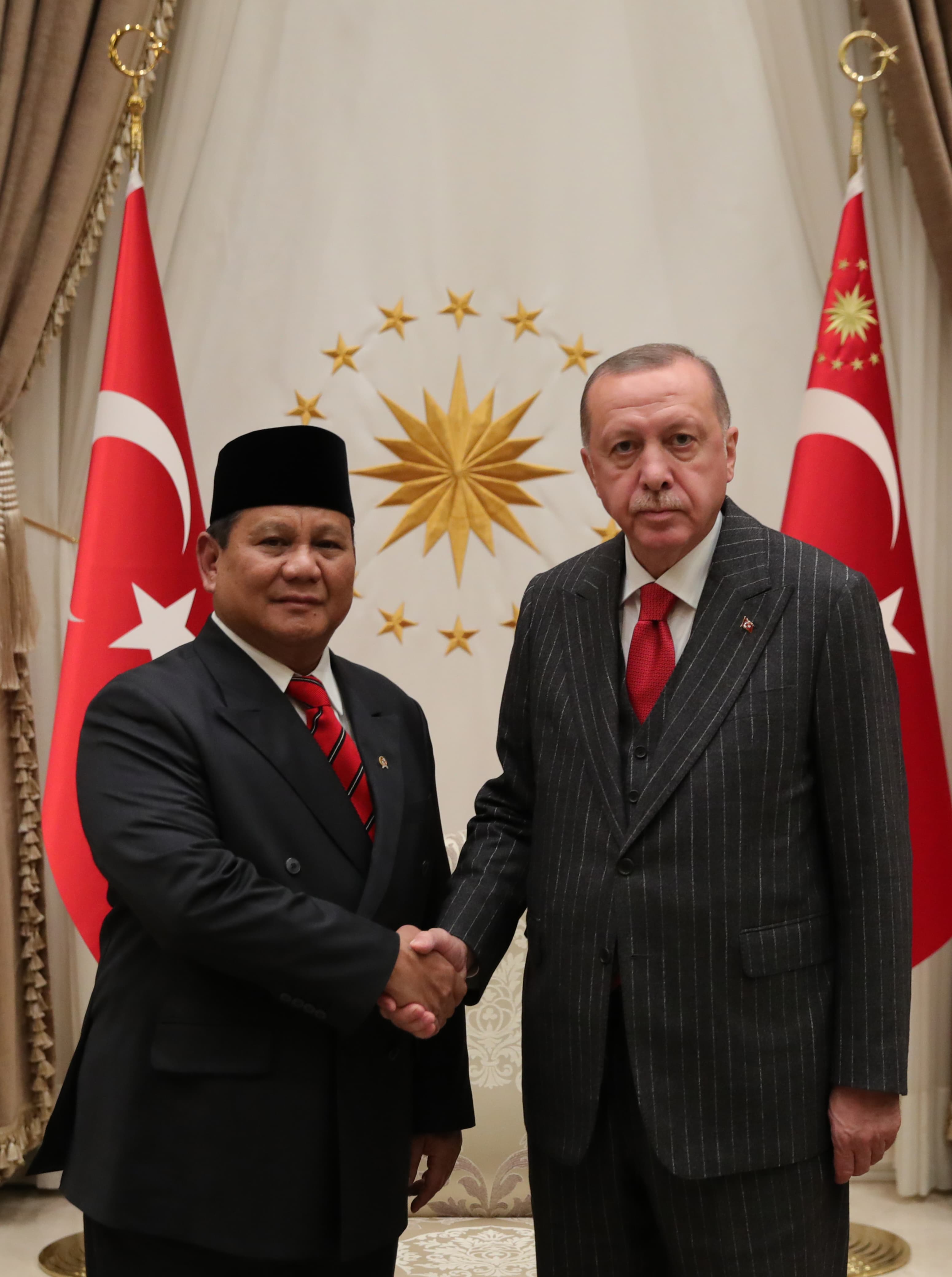 Prabowo Terima Ucapan Selamat dari Erdogan atas Keunggulan di Pilpres