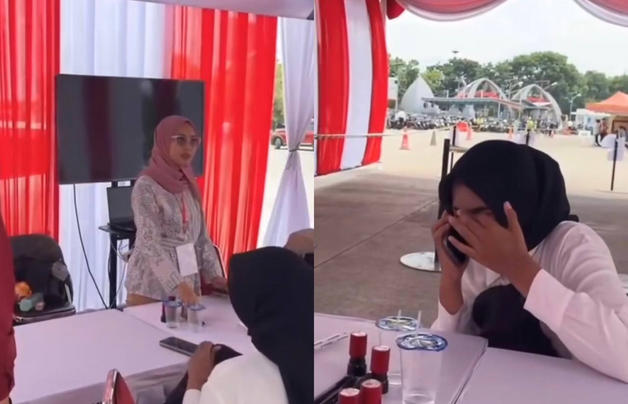 Viral! Wanita Ini Menangis Gegara Gagal Ikuti Tes CPNS Karena telat, Begini Respons Panitia