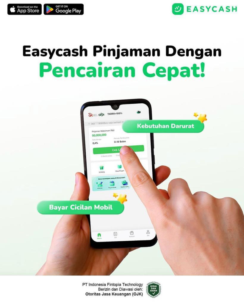 Easy Cash Pinjaman Online Cepat Cair Yang Resmi Legal OJK