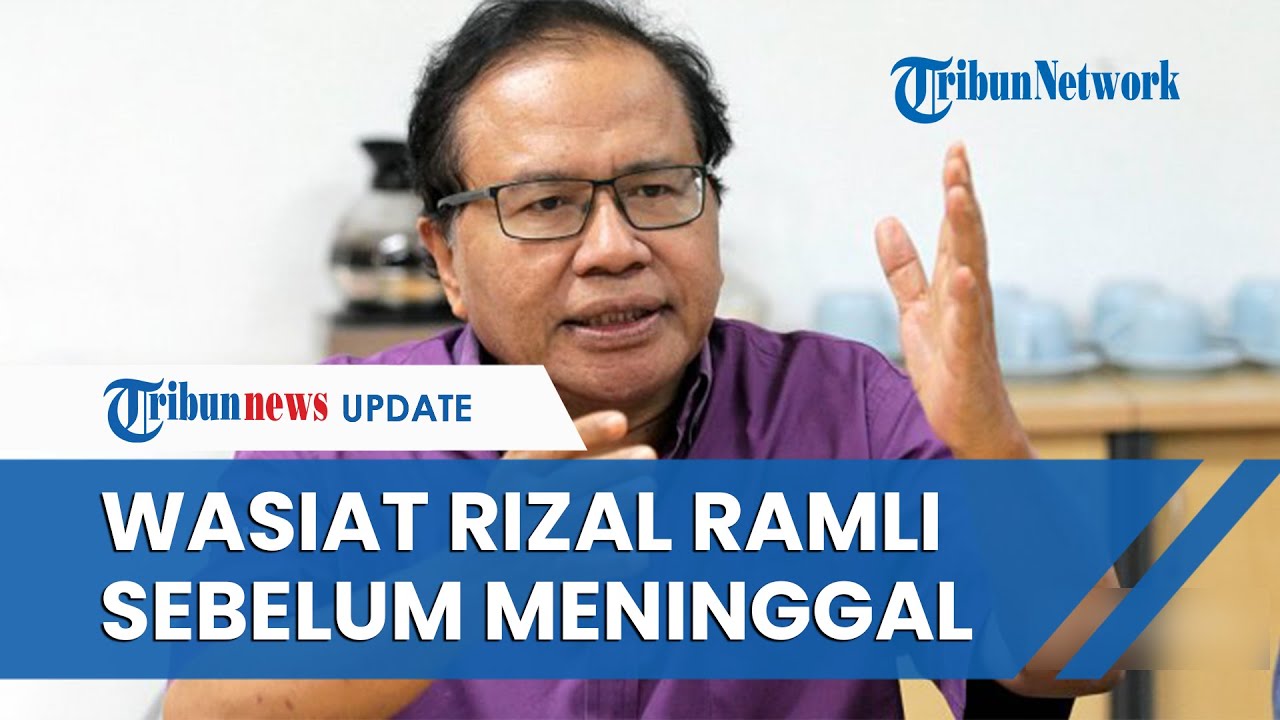 Wasiat Almarhum Rizal Ramli Minta Dimakamkan Tanpa Upacara Resmi Kenegaraan 