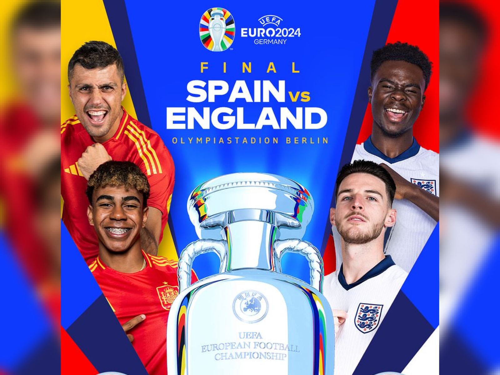 Jadwal Final Euro 2024 Spanyol vs Inggris, Laga Hidup Mati Tiga Singa dan Tim Matador Raih Juara