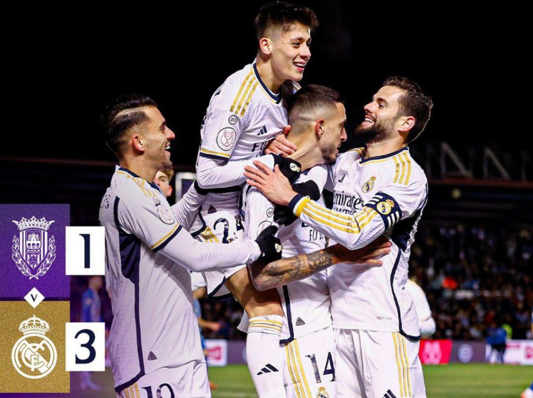 Los Blancos Lolos 16 Besar Copa del Rey, Real Madrid Unggul 3 - 1 atas Arandina