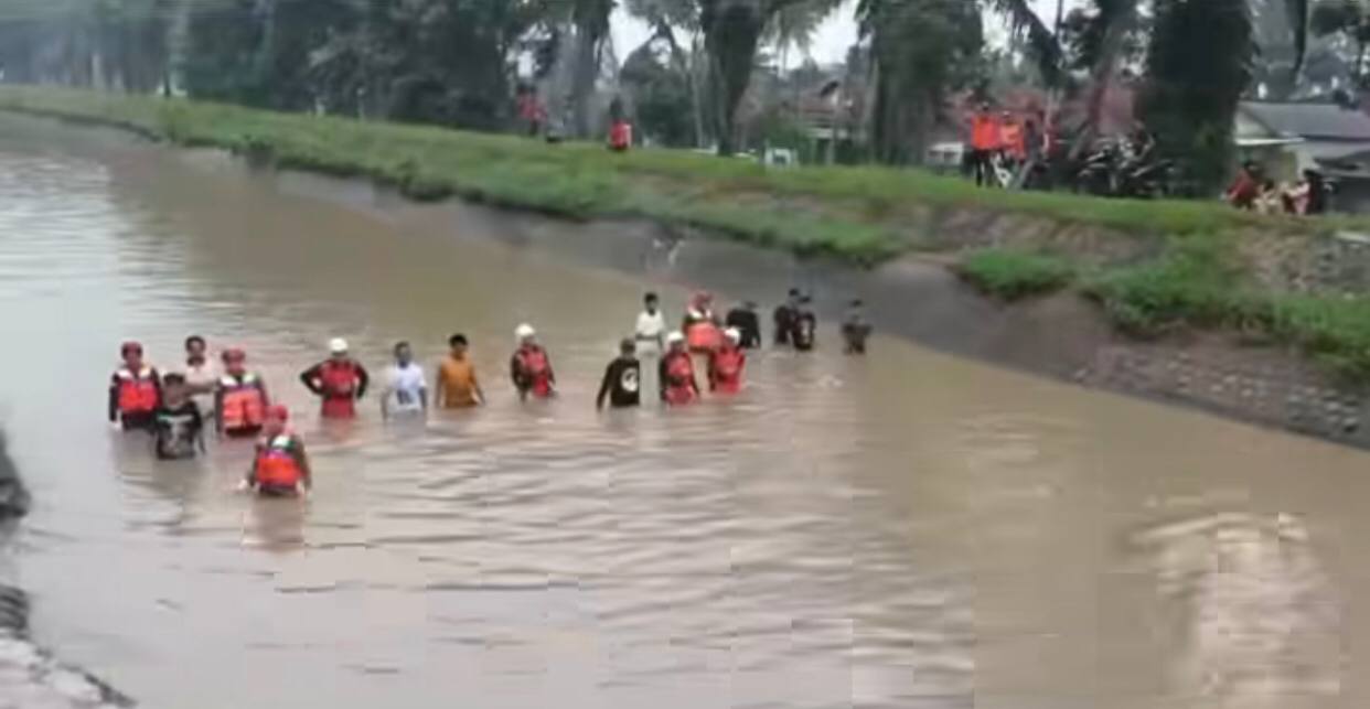 Pamit Berangkat Ngaji, Bocah 6 Tahun Hanyut di Irigasi Kota Gajah Lampung Tengah