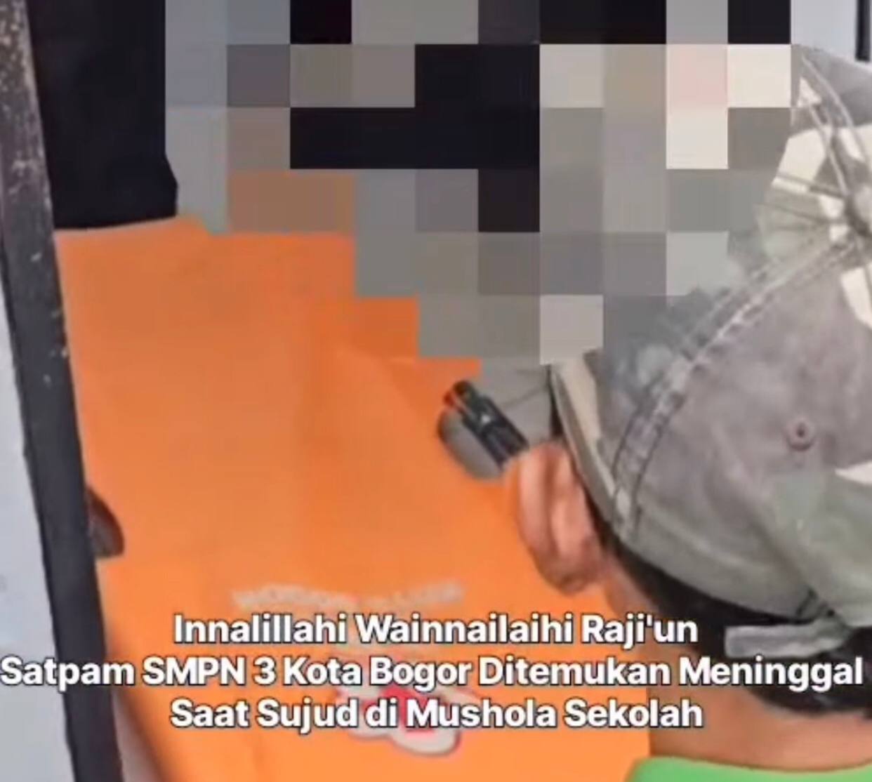 Inalillahi! Seorang Satpam Sekolah di Kota Bogor Ditemukan Meninggal Dalam Kondisi Sujud saat Sedang Sholat