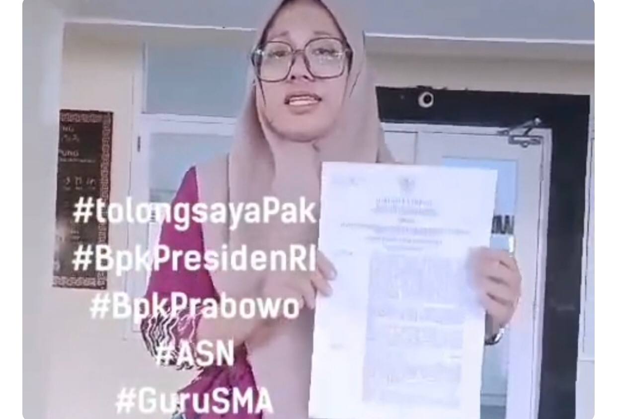 Miris! Guru SMA di Way Kanan Menangis dan Minta Pertolongan Presiden usai Dipecat Sepihak