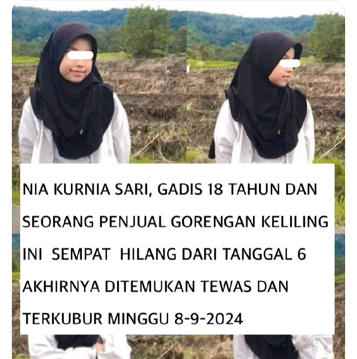 Pelaku Sungguh Tega, Gadis Cilik Penjual Gorengan Lama Menghilang Ditemukan Sudah Jadi Mayat