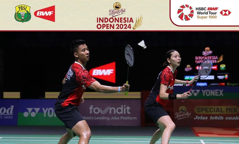 Indonesia Open 2024: Dejan/Gloria Angkat Koper Terhenti di Perempat Final, Ganda Campuran Tuan Rumah Habis