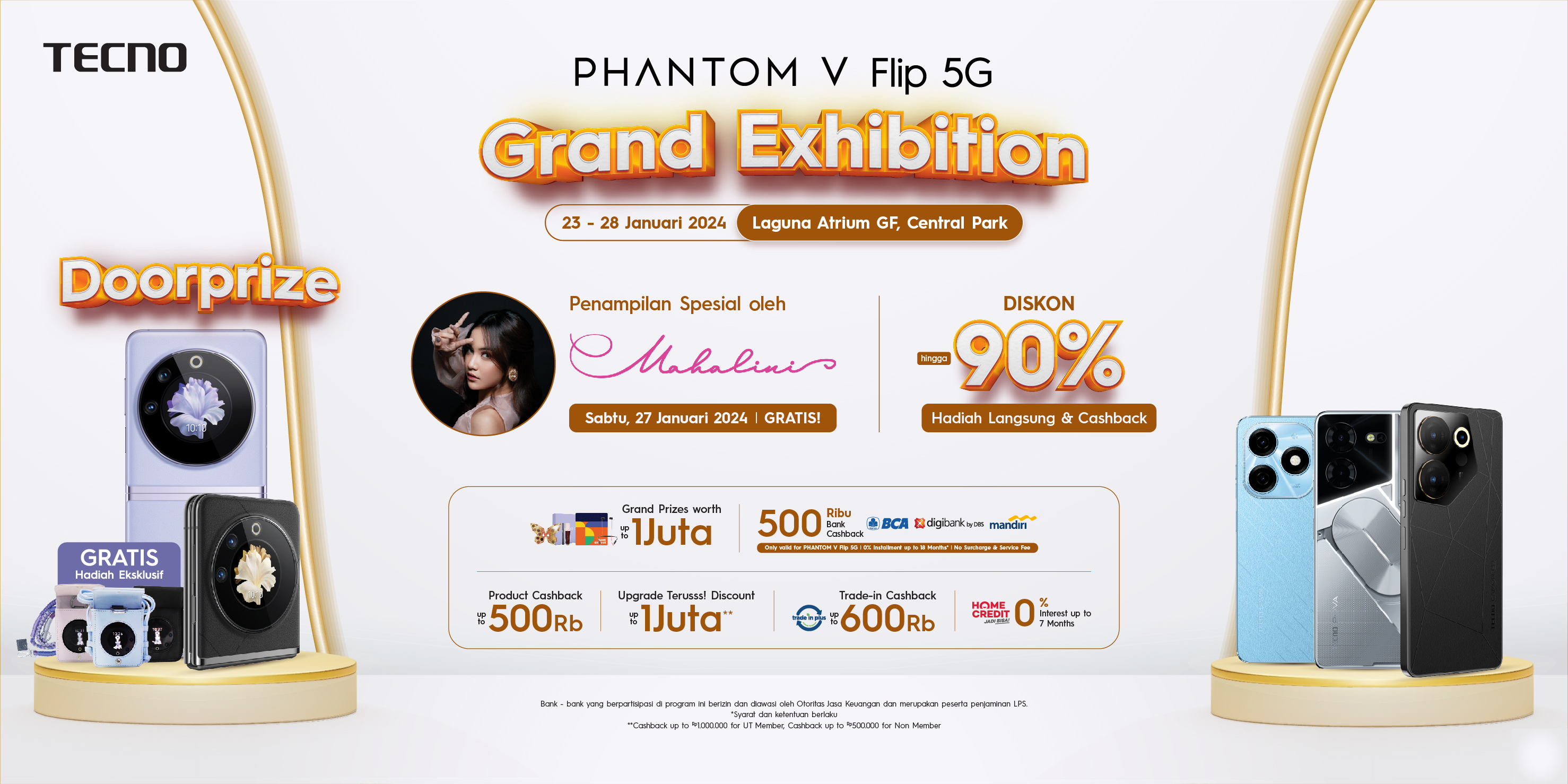 Tecno Indonesia Gelar Pameran Akbar TECNO PHANTOM V Flip 5G Grand Exhibition