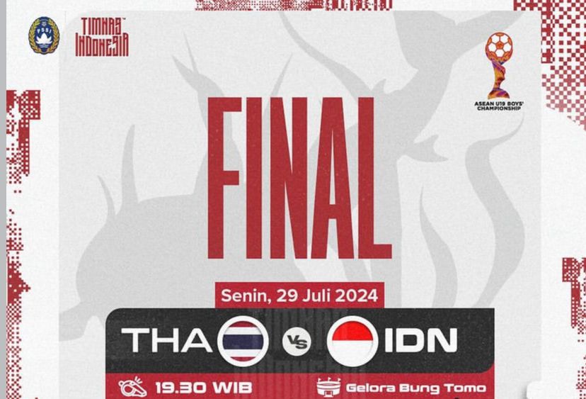 Jadwal Siaran Langsung Final Piala AFF U19 2024 Timnas Indonesia vs Thailand