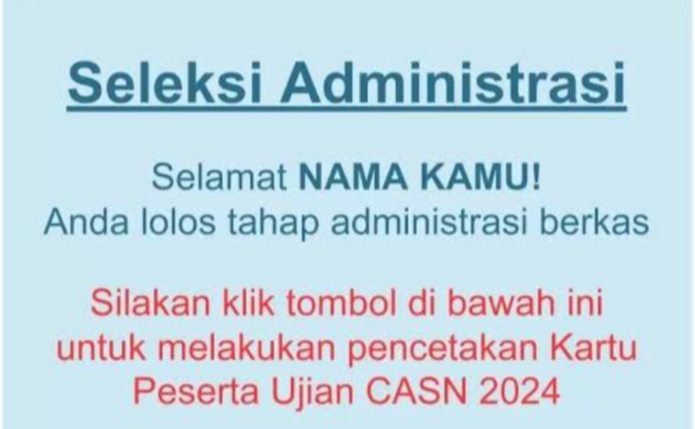 Link Pengumuman Hasil TES SKD Peserta CPNS 2024, Amati Kodenya!